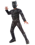 Captain America Civil War Black Panther deluxe padded jumpsuit costume for kids.