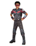 Captain America Civil War Falcon deluxe padded jumpsuit costume for kids.