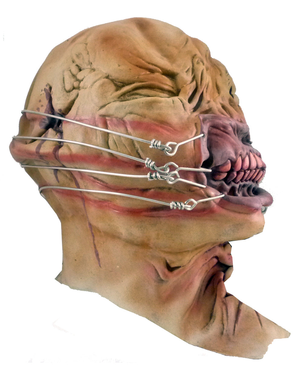 Hellraiser Chatterer Cenobite mask costume accessory for adults.