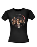 Twilight Eclipse Cullen group lion cloud graphic on a black women's t-shirt.