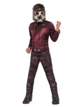 Guardians of the Galaxy Vol. 2 Star-Lord deluxe muscle chest costume for kids.