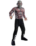 Guardians of the Galaxy Vol. 2 Drax the Destroyer deluxe muscle chest costume for kids.