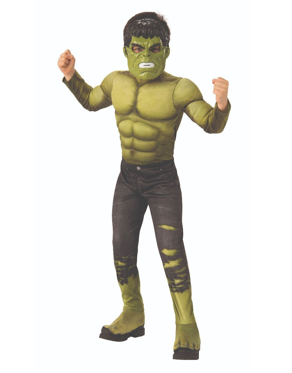 Avengers Infinity War Hulk deluxe costume for kids.