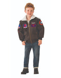 Top Gun Maverick bomber jacket costume for kids.