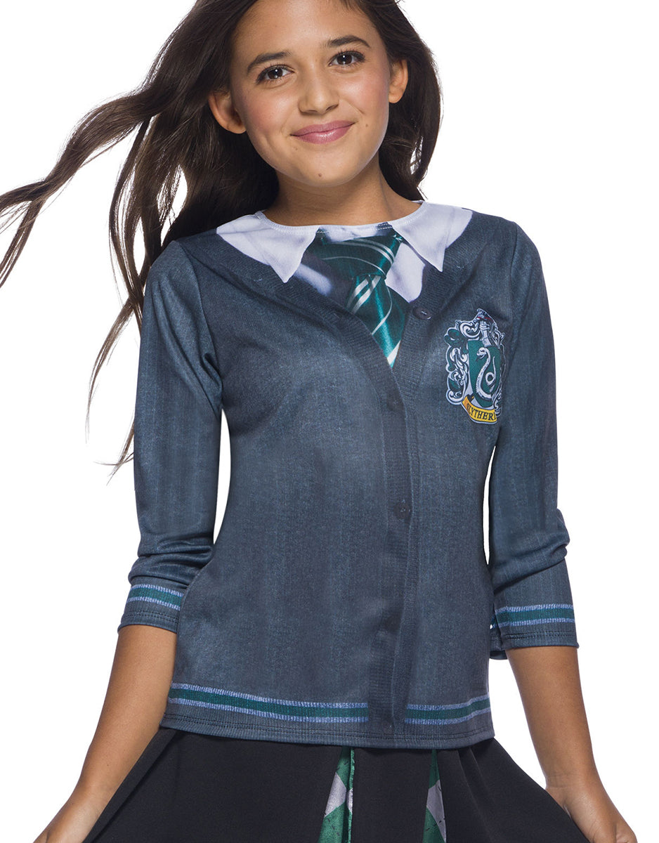 Harry Potter Slytherin top costume for kids.