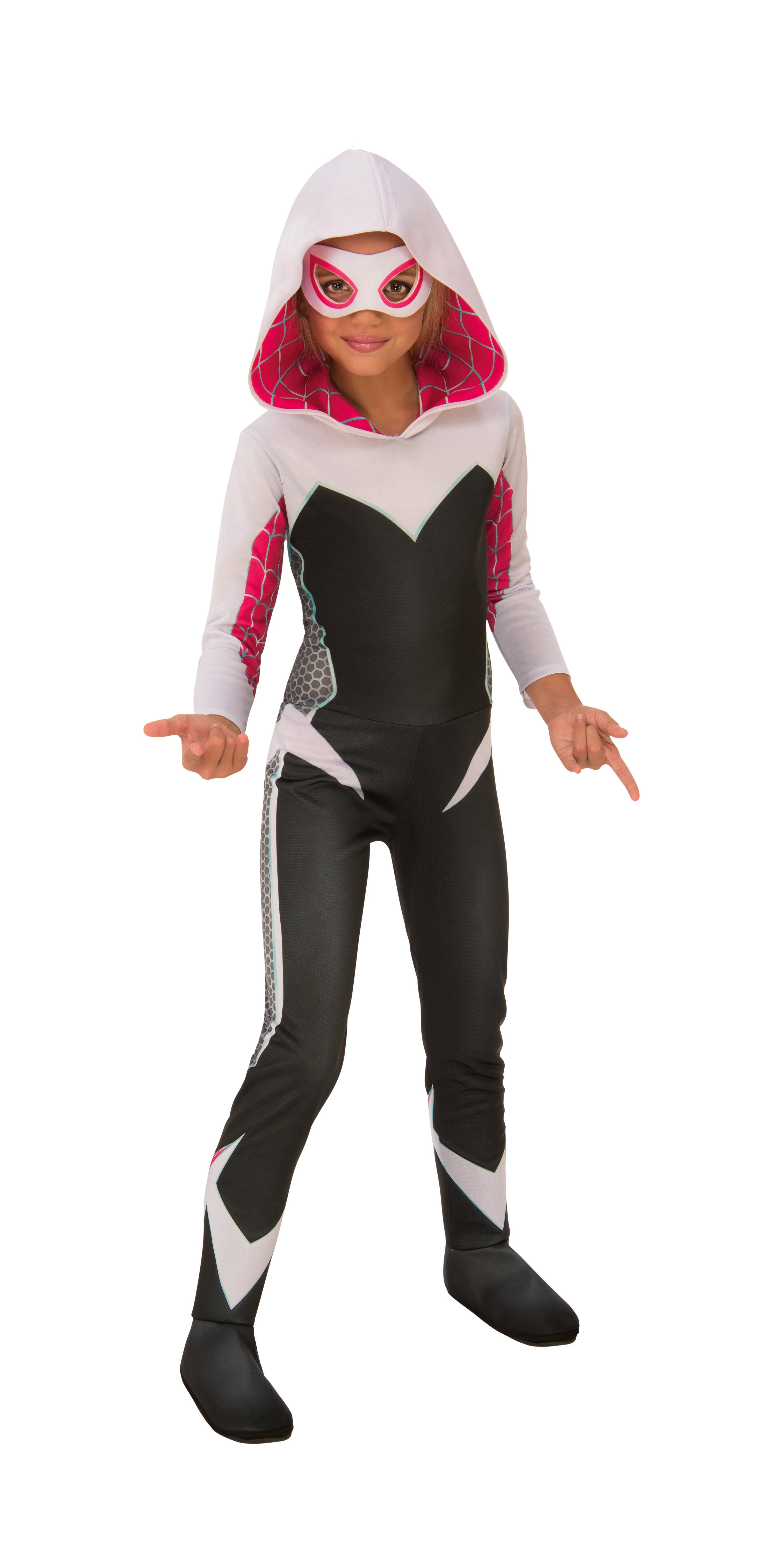Marvel Rising Secret Warriors Spider-Gwen Ghost deluxe costume for kids.