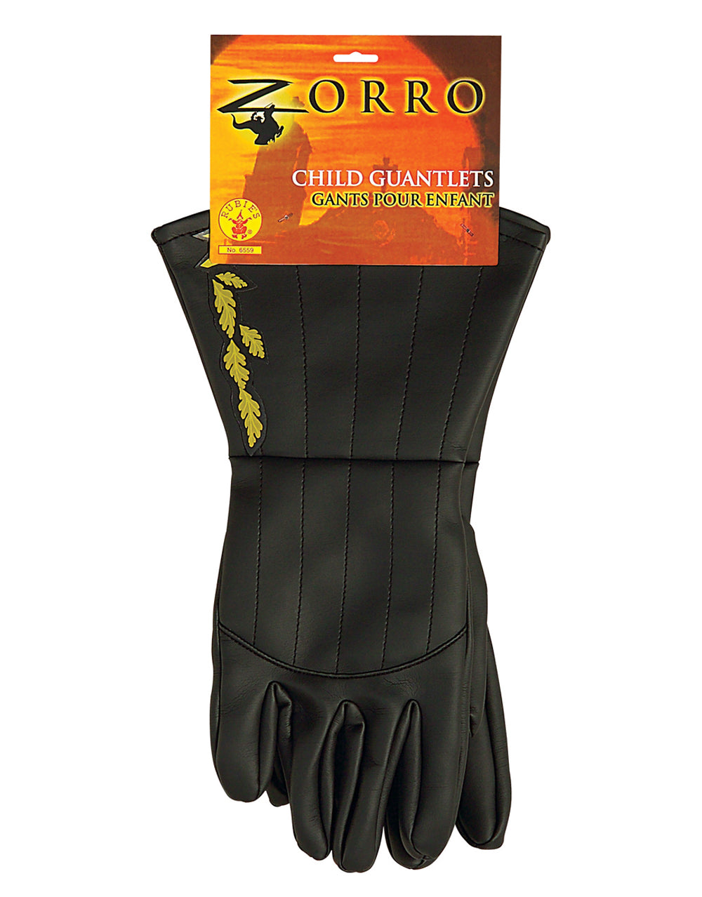 Zorro gauntlets costume accessory for kids.