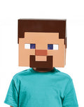 Minecraft Steve vacuform mask costume accessory for kids.