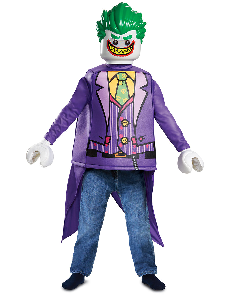 The Lego Batman Movie Joker classic costume for kids.