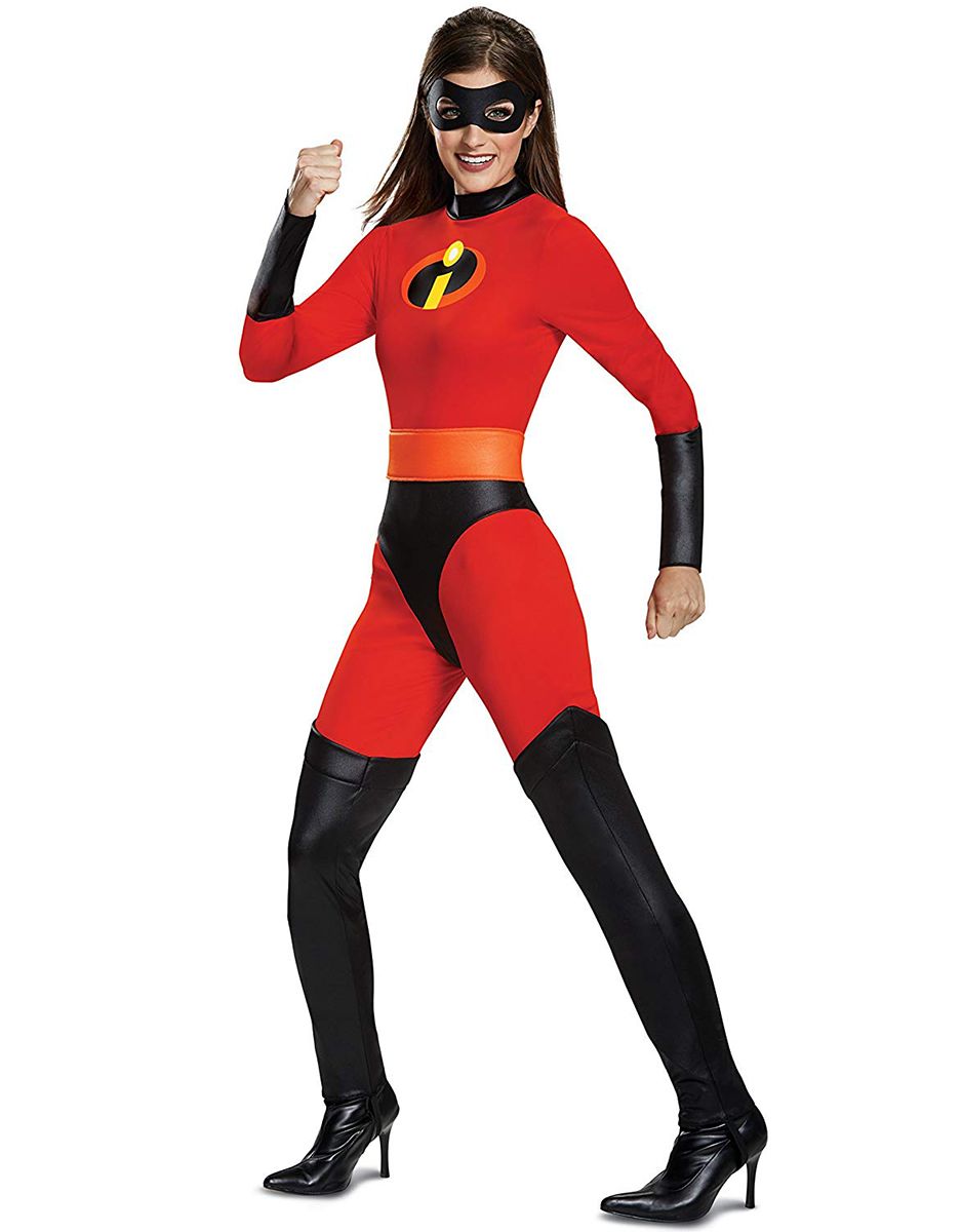 The Incredibles Mrs Incredible classic costume for women.
