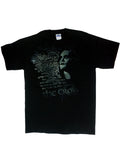 The Crow quote graphic on a black adult t-shirt.