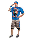 WWE John Cena blue muscle costume for adults.