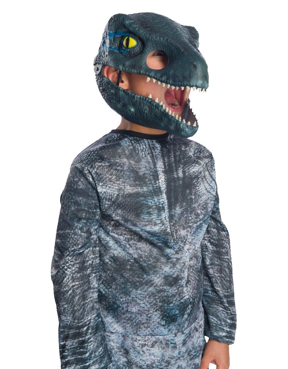 Velociraptor Blue Mask for adults.