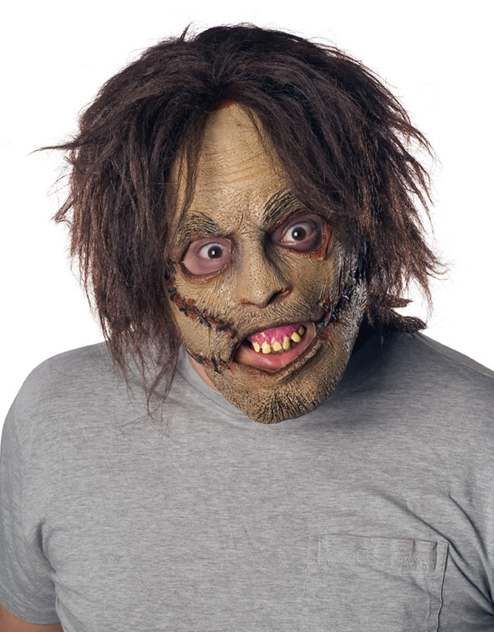 The Texas Chainsaw Massacre Leatherface mask costume accessory for adults.