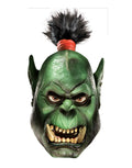 World of Warcraft orc deluxe full overhead latex mask costume accessory for adults.