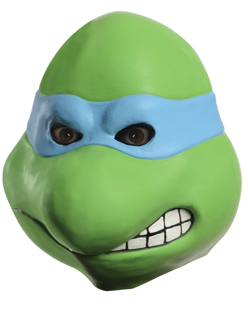 Teenage Mutant Ninja Turtles Leonardo full overhead latex mask costume accessory for adults.