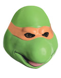 Teenage Mutant Ninja Turtles Michelangelo full overhead latex mask costume accessory for adults.