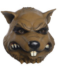 Teenage Mutant Ninja Turtles Splinter full overhead latex mask costume accessory for adults.