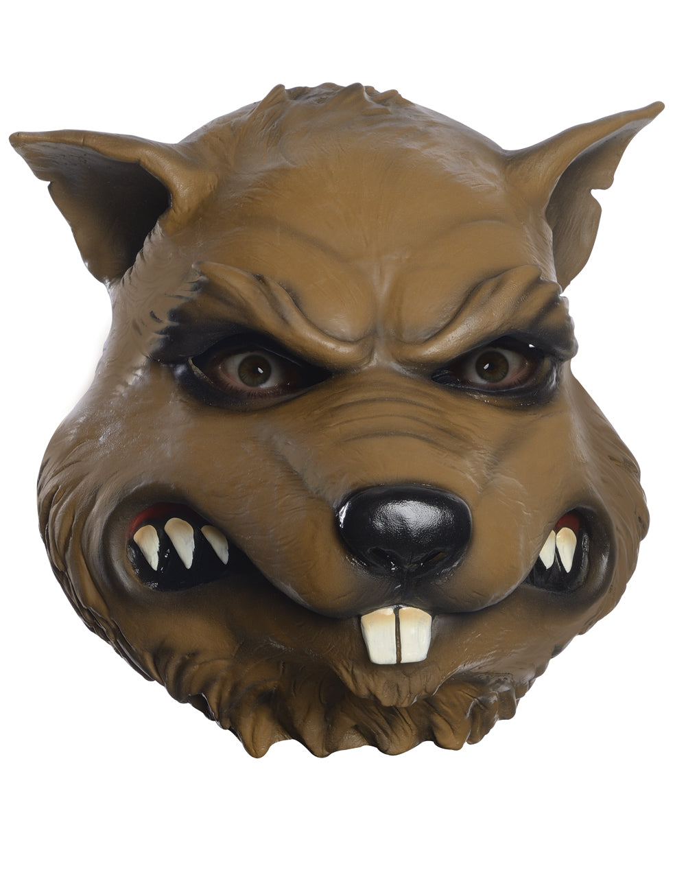 Teenage Mutant Ninja Turtles Splinter full overhead latex mask costume accessory for adults.