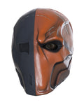 Arkham City Deathstroke deluxe latex mask costume accessory for adults.
