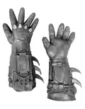 Arkham City Batman gauntlets costume accessory for adults.