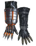 Arkham Zeppelin Scarecrow gauntlets costume accessory for adults.