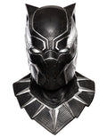 Black Panther overhead latex mask costume accessory for adults.