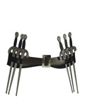 V for Vendetta belt with daggers costume accessory for adults.