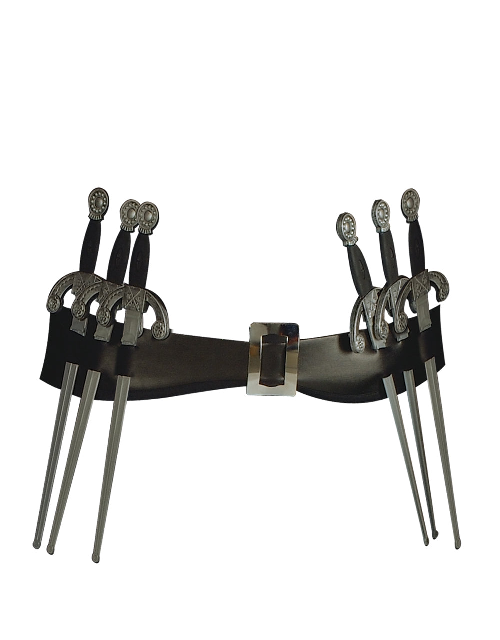 V for Vendetta belt with daggers costume accessory for adults.