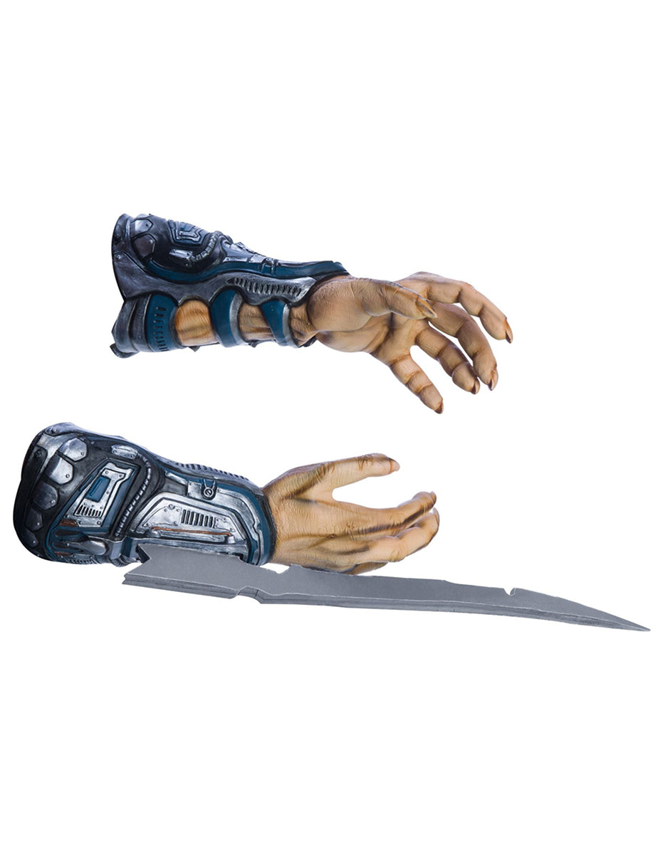 Predator hands costume accessory for adults.