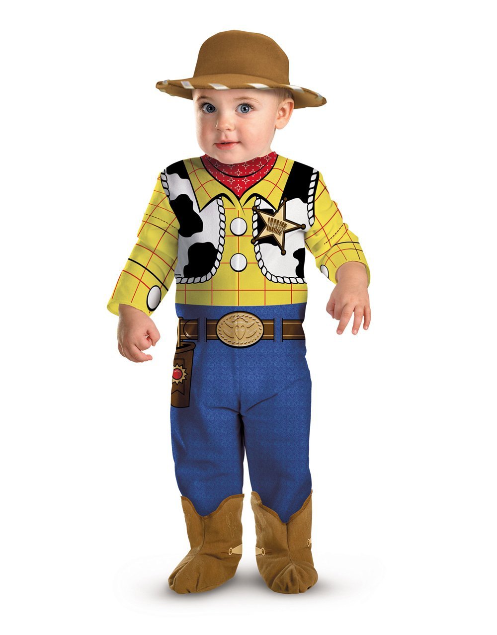 Toy Story Woody newborn and infant costume for kids.