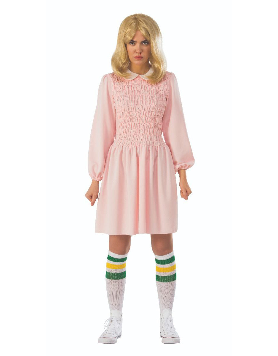 Stranger Things Eleven dress costume for women.