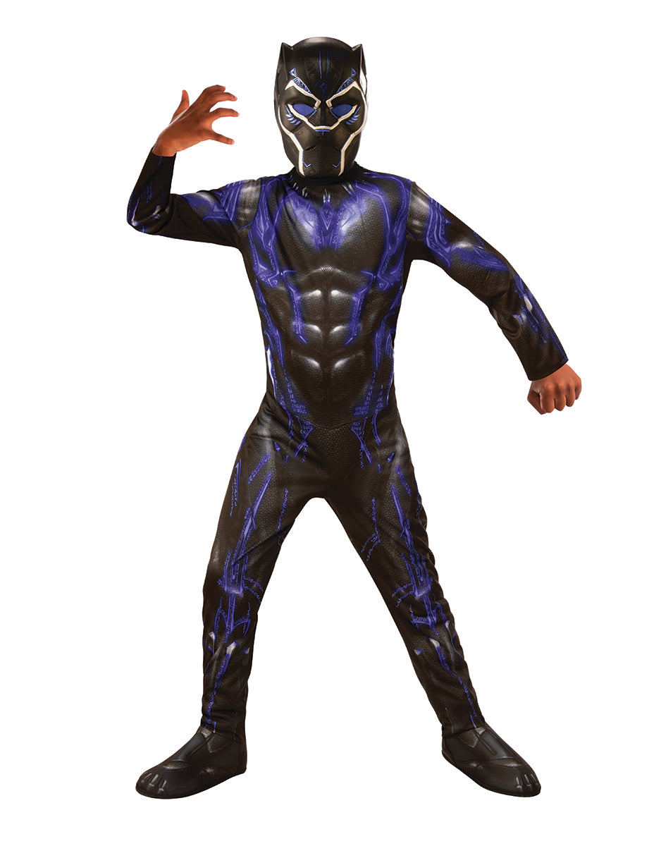 Avengers Endgame Black Panther battle version costume for kids.