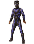 Avengers Endgame Black Panther deluxe purple costume for kids.