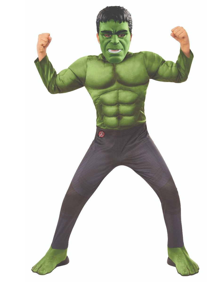 Avengers Endgame Hulk deluxe costume for kids.