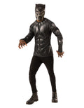 Avengers Endgame Black Panther costume top and mask for adults.