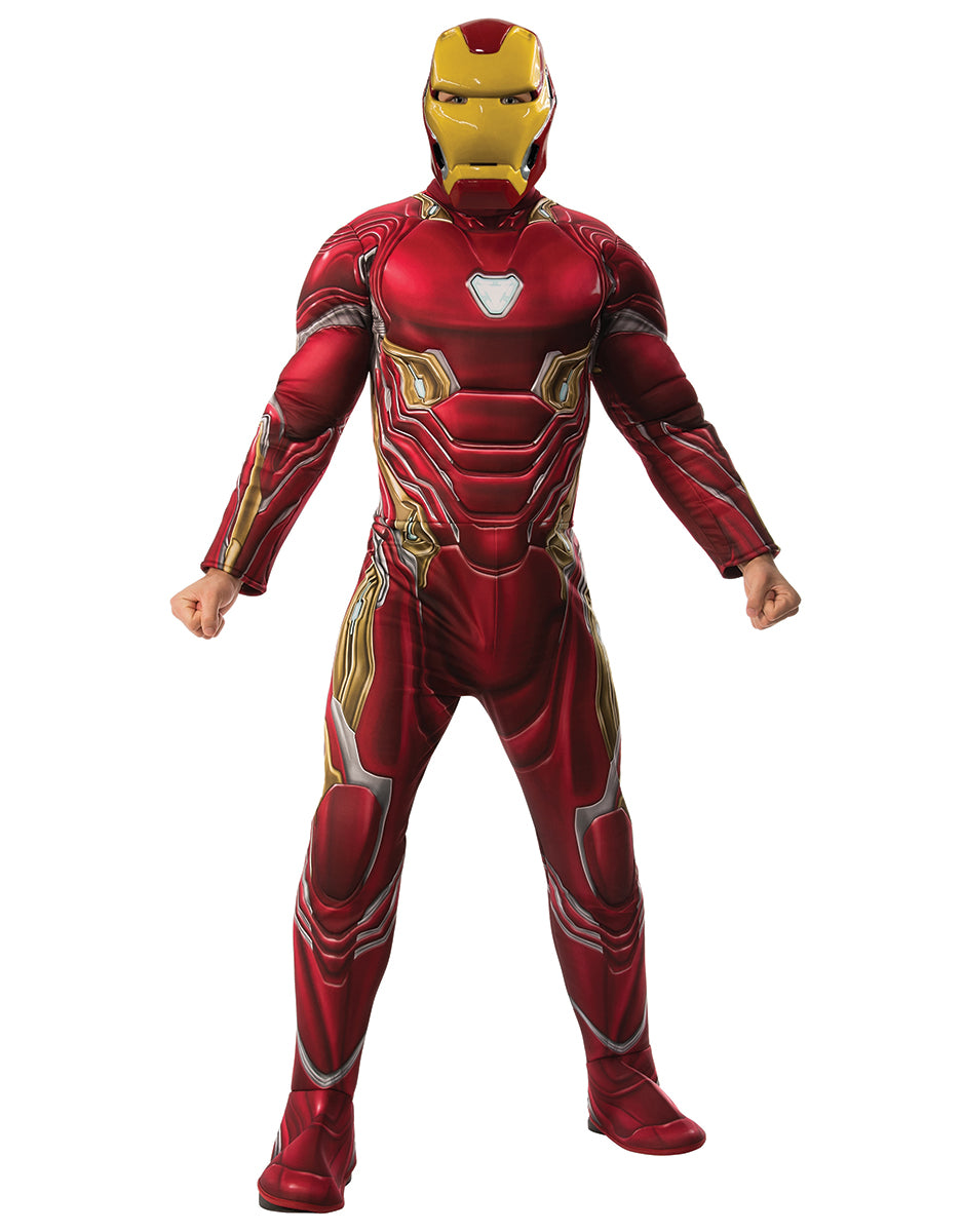 Avengers Endgame Iron Man deluxe Mark 50 suit costume for adults.