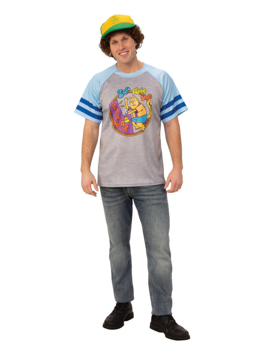 Stranger Things Dustin shirt costume for adults.