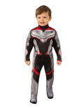 Avengers Endgame toddler quantum realm team suit costume for kids.