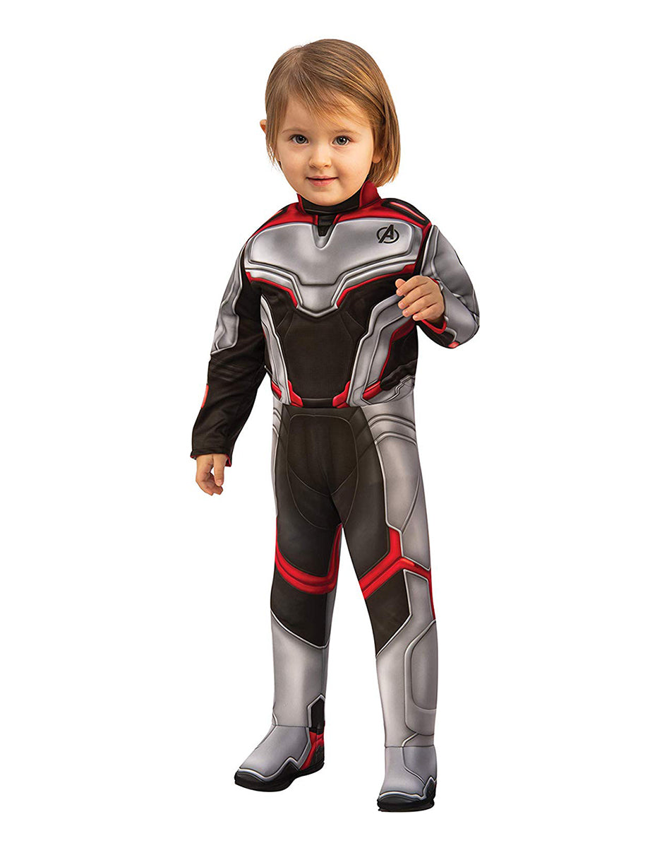 Avengers Endgame toddler quantum realm team suit costume for kids.