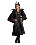 Maleficent deluxe christening black gown costume for kids.