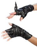 Maleficent gloves and ring costume accessory for women.