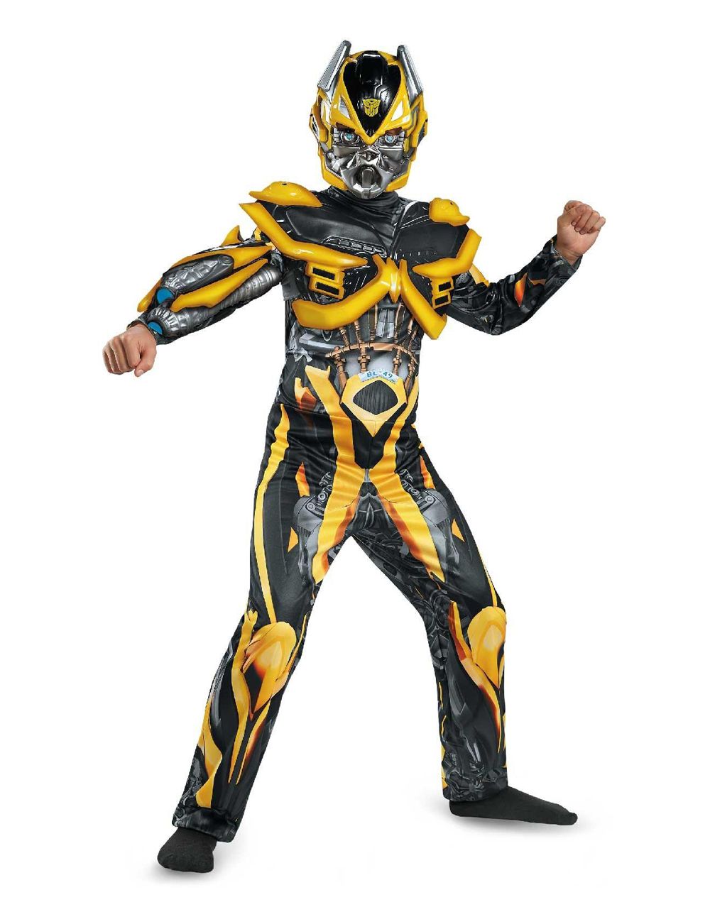 Transformers Age of Extinction Bumblebee deluxe costume for kids.