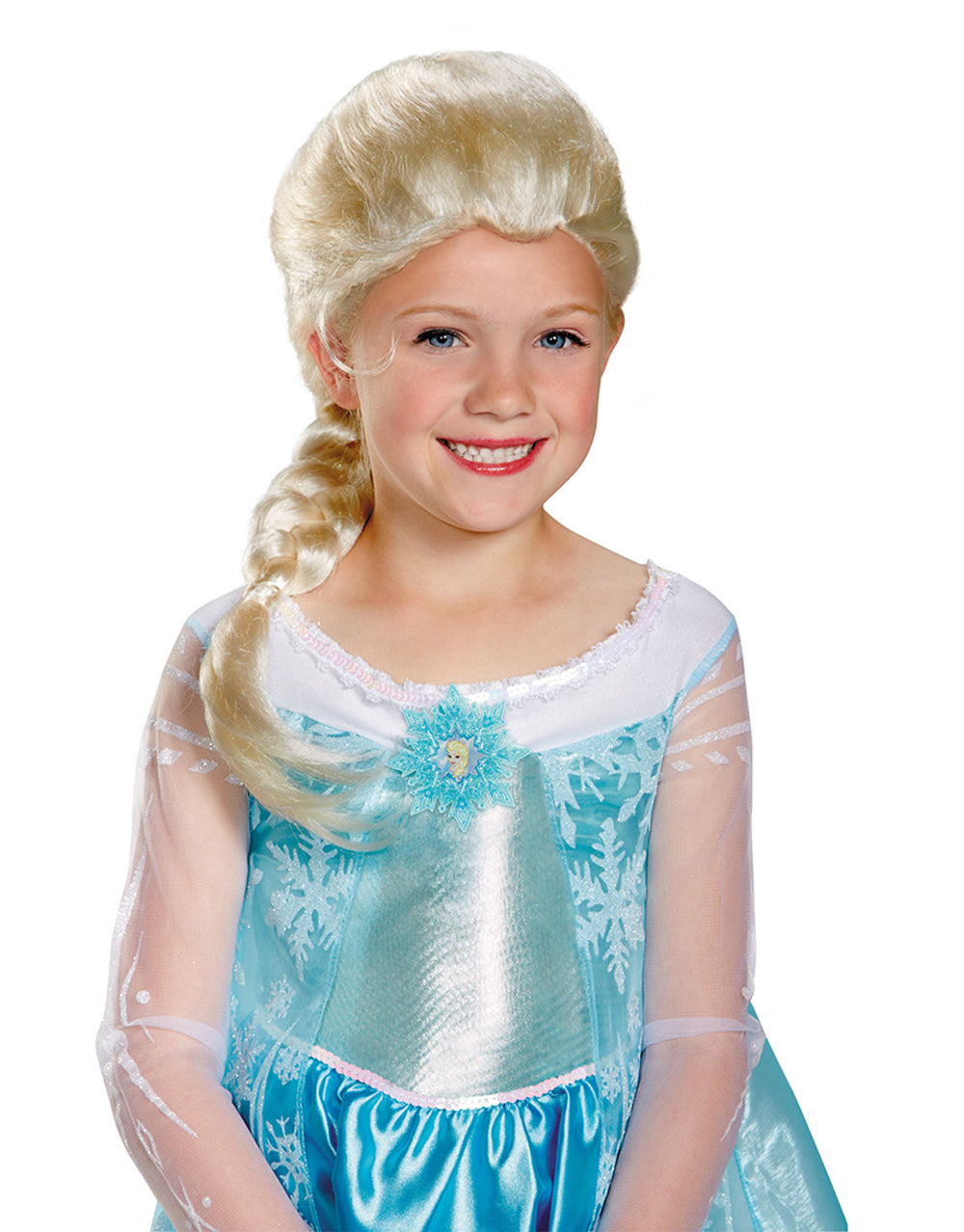 Frozen Elsa wig costume accessory for kids.