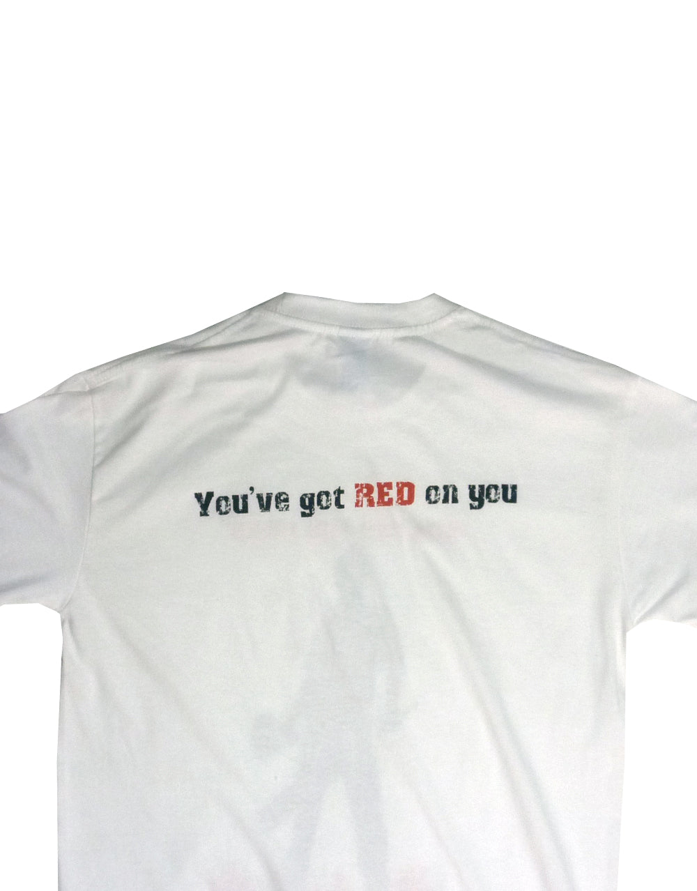 Shaun of the Dead silhouette graphic on a white adult t-shirt.