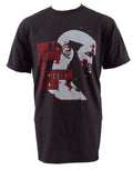 Rocky Clubber Lang back talk graphic on a black adult t-shirt.