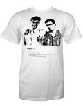 Revenge of the Nerds definition graphic on a white adult t-shirt.