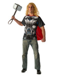 Avengers Age of Ultron Thor shirt and cape costume for adults.