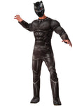 Captain America Civil War Black Panther deluxe padded jumpsuit costume for adults.