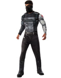 Captain America Civil War Winter Soldier deluxe padded jumpsuit costume for adults.